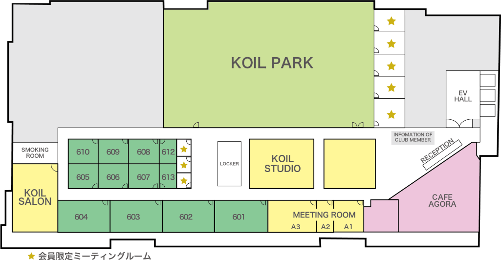 KOIL 6F フロアマップ